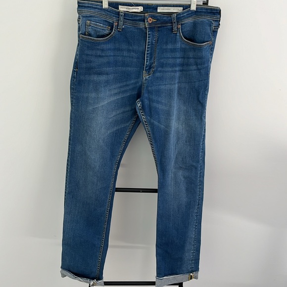 Anthropologie Pilcro and the Letterpress straight blue jeans women size 32 - Picture 2 of 10